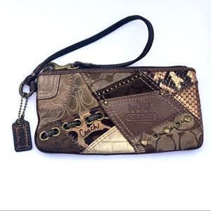 Coach patch wristlet